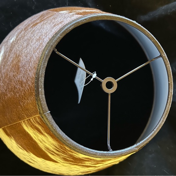 Pottery Barn Cowhide Lamp Shade - Medium - Picture 8 of 9